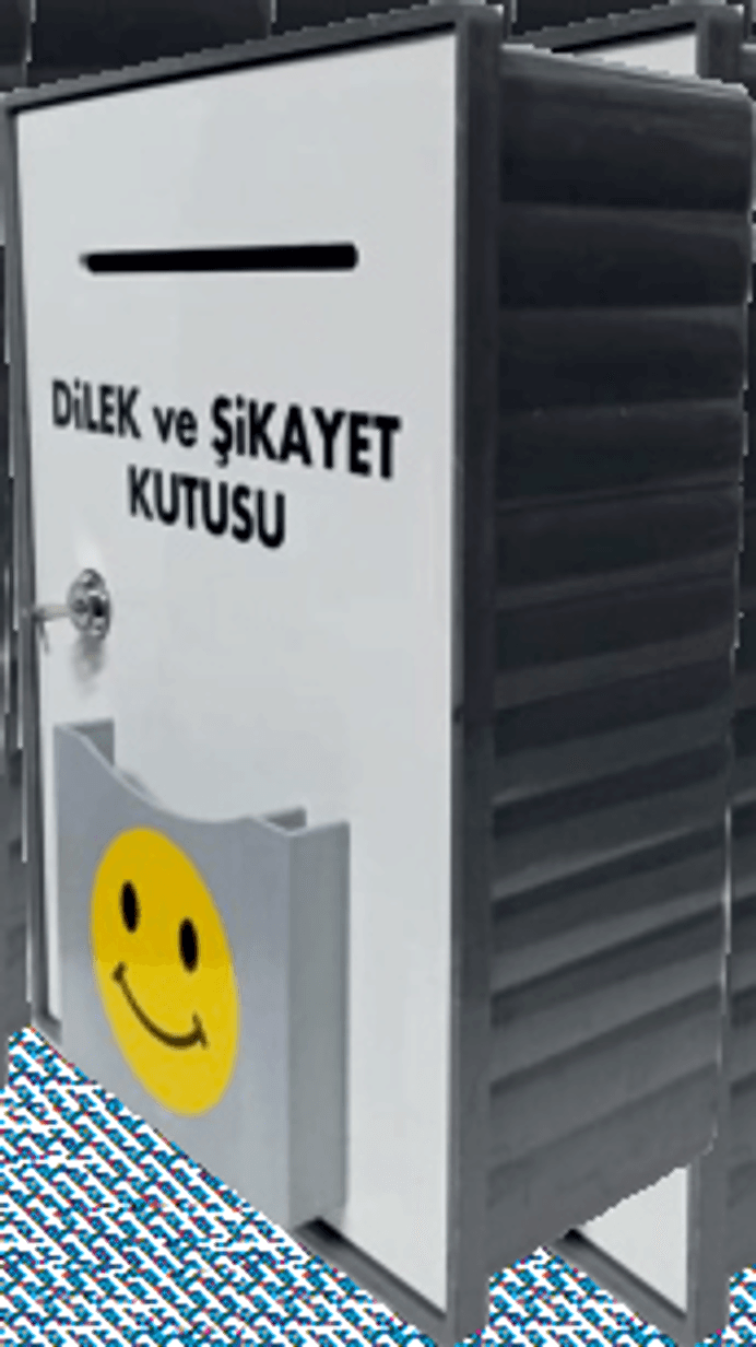 Dilek ve Şikayet Kutusu PVC